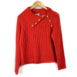 Carraigdonn Ireland Wool Side Button Sweater